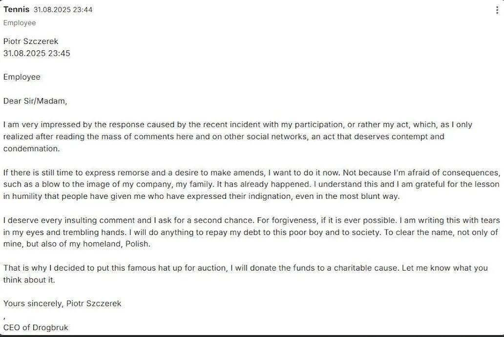 实时比分查询-网球赛上抢小孩球员帽子的老哥被扒出是富翁CEO？！事后狂妄声明：我劲儿大就该归我？